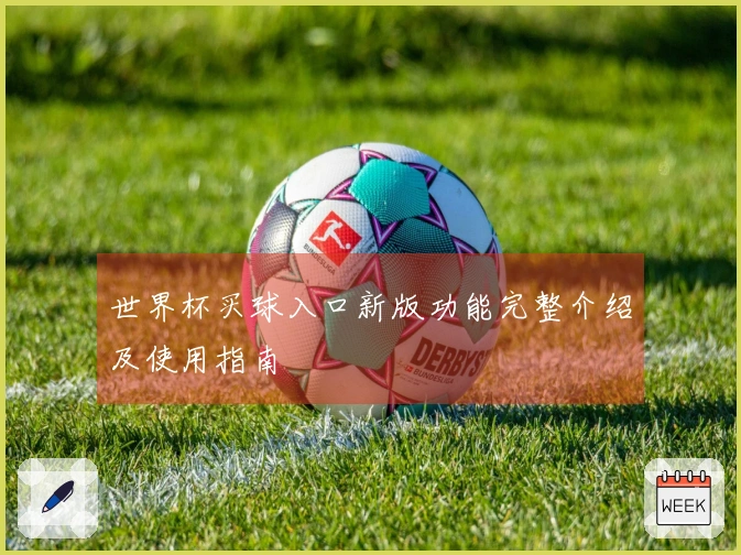 世界杯买球入口新版功能完整介绍及使用指南